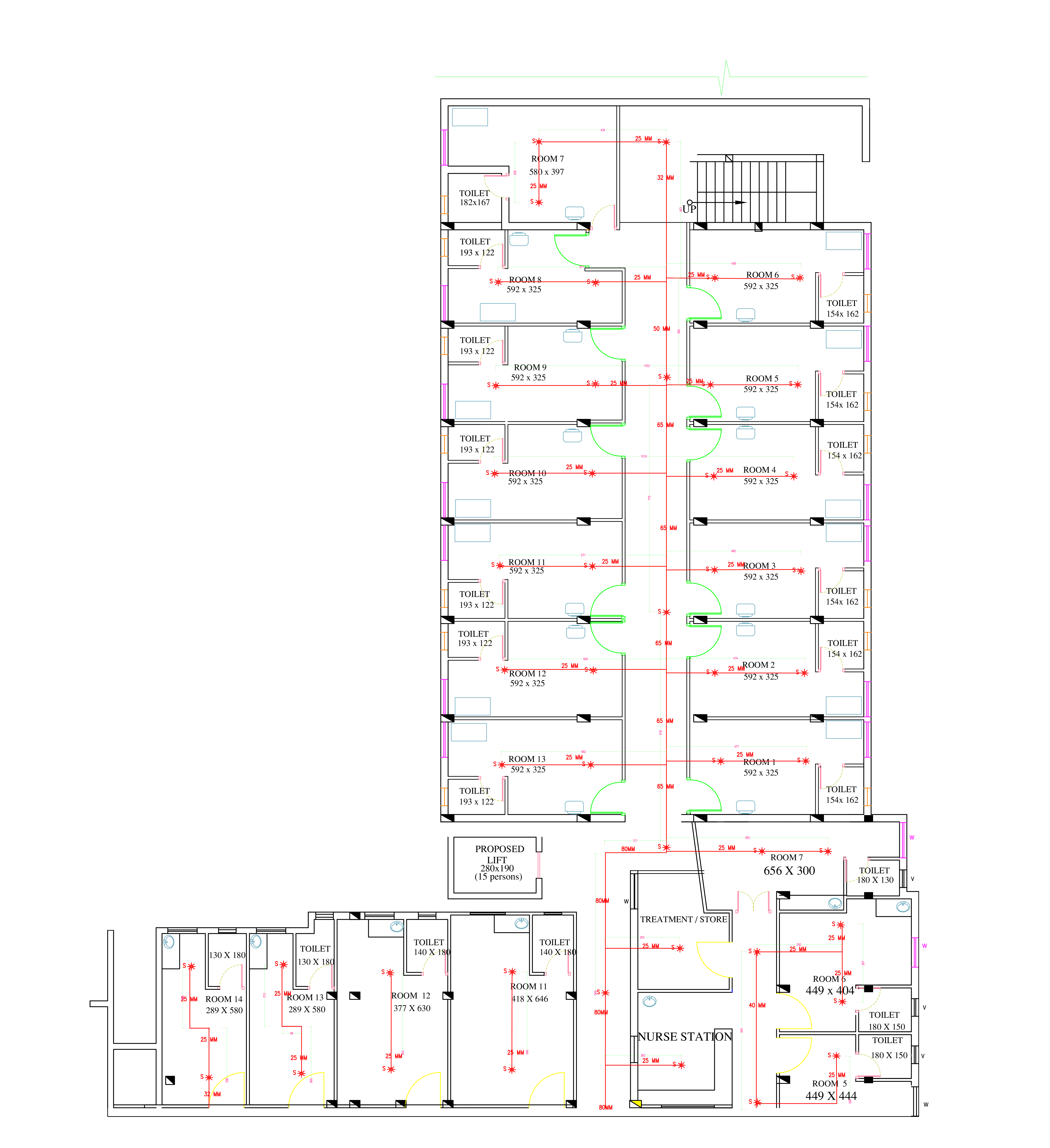 Sprinkler Layout Drawing Model