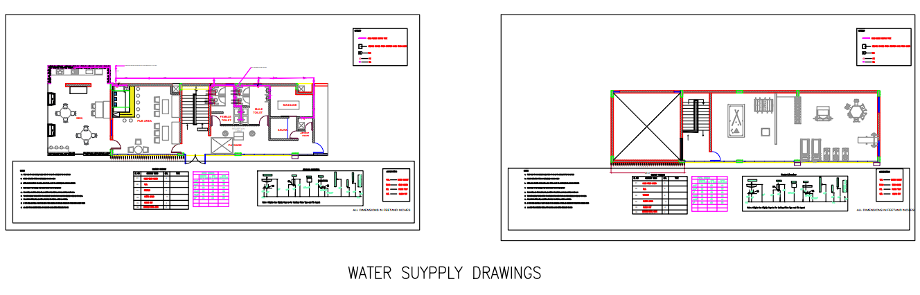 water supply drawings